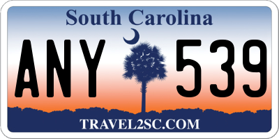 SC license plate ANY539