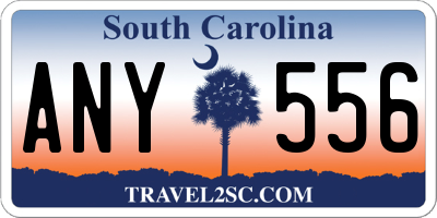 SC license plate ANY556