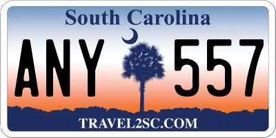 SC license plate ANY557