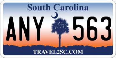 SC license plate ANY563