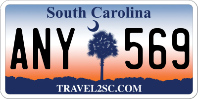 SC license plate ANY569