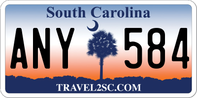 SC license plate ANY584
