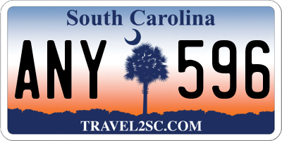 SC license plate ANY596