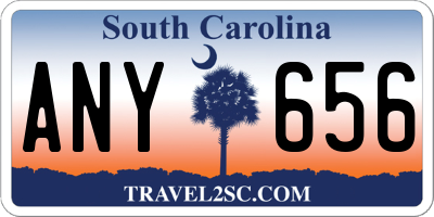 SC license plate ANY656