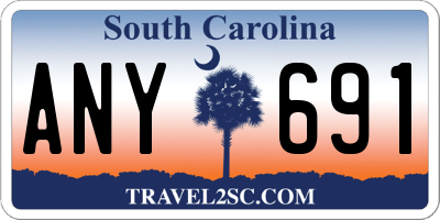 SC license plate ANY691