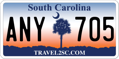 SC license plate ANY705