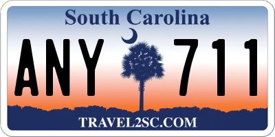 SC license plate ANY711