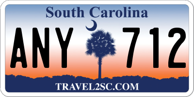 SC license plate ANY712