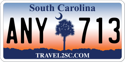 SC license plate ANY713