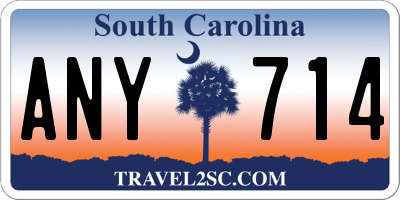 SC license plate ANY714