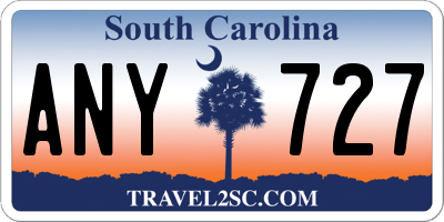 SC license plate ANY727