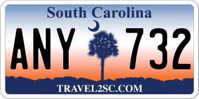 SC license plate ANY732