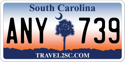 SC license plate ANY739