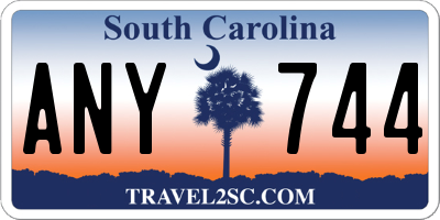 SC license plate ANY744