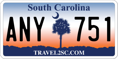 SC license plate ANY751