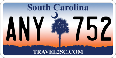 SC license plate ANY752