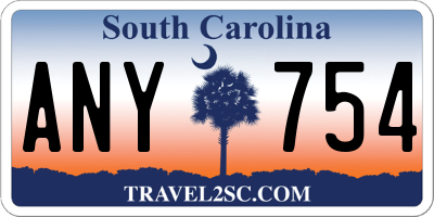 SC license plate ANY754