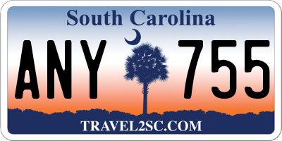 SC license plate ANY755