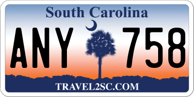 SC license plate ANY758