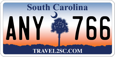 SC license plate ANY766