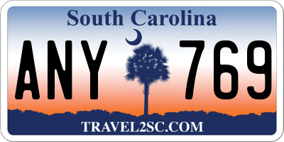 SC license plate ANY769