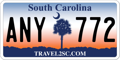 SC license plate ANY772
