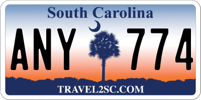 SC license plate ANY774