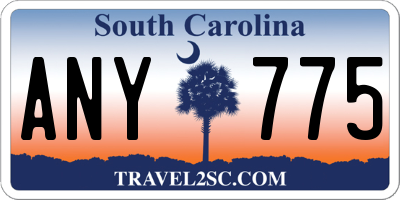 SC license plate ANY775