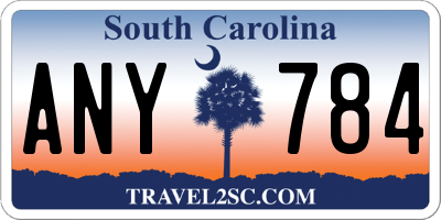 SC license plate ANY784