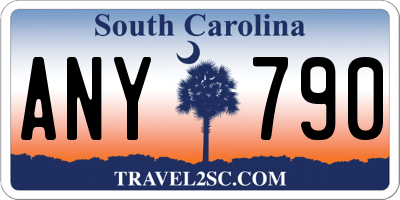 SC license plate ANY790