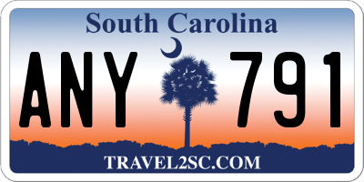 SC license plate ANY791