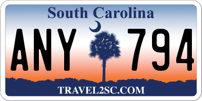 SC license plate ANY794