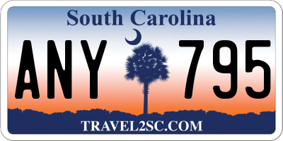 SC license plate ANY795