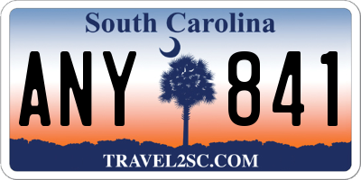 SC license plate ANY841