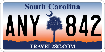 SC license plate ANY842