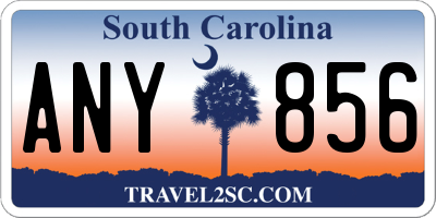 SC license plate ANY856