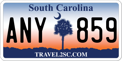 SC license plate ANY859