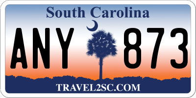 SC license plate ANY873