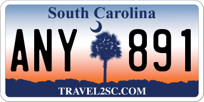 SC license plate ANY891