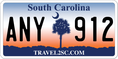 SC license plate ANY912