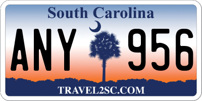SC license plate ANY956