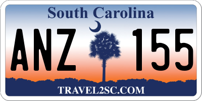 SC license plate ANZ155