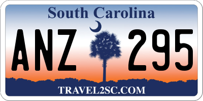 SC license plate ANZ295