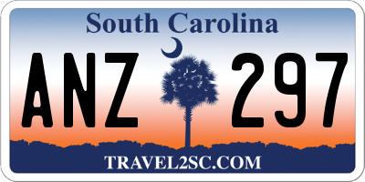 SC license plate ANZ297