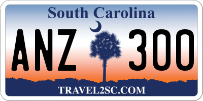 SC license plate ANZ300