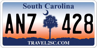 SC license plate ANZ428