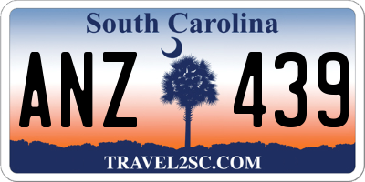 SC license plate ANZ439