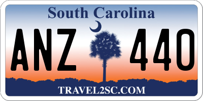 SC license plate ANZ440
