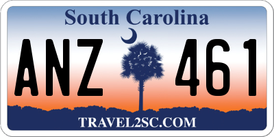 SC license plate ANZ461