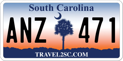 SC license plate ANZ471